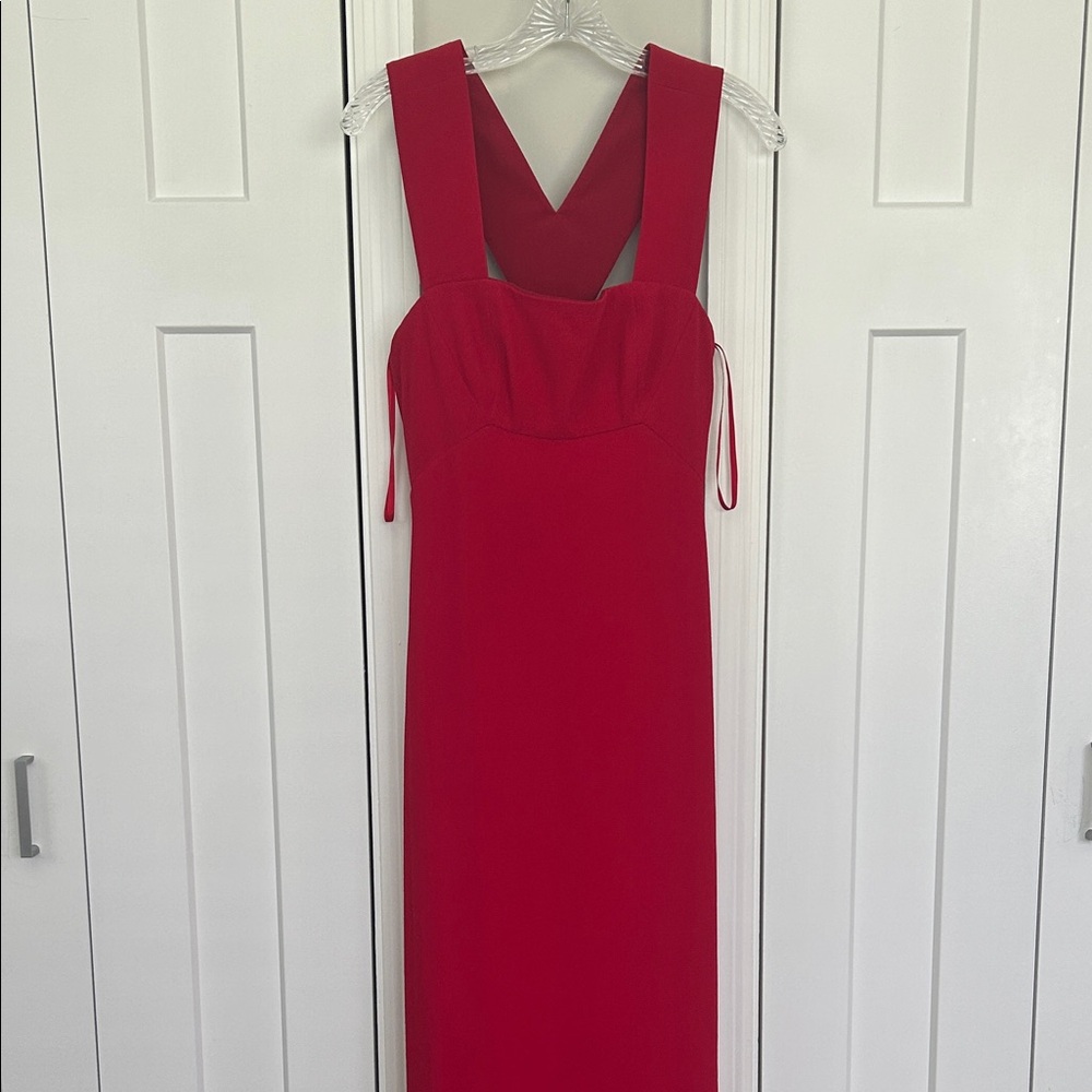 Elegant Red Sleeveless Dress